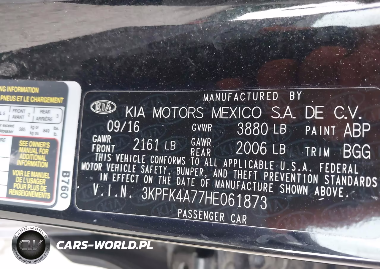 2017 Kia Forte Lx VIN:3KPFK4A77HE061873 - 9