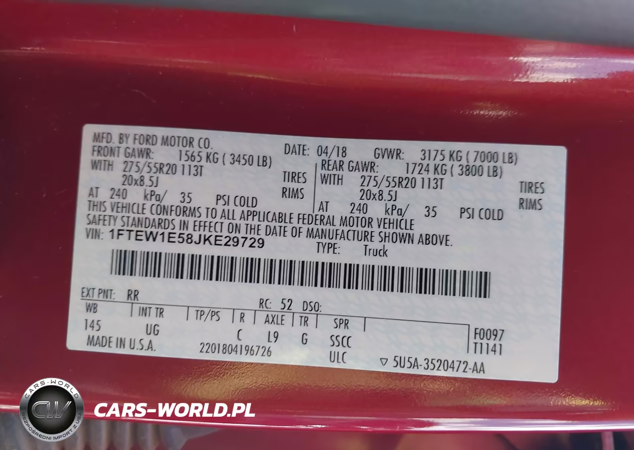 2018 Ford F-150 Xlt VIN:1FTEW1E58JKE29729 - 9