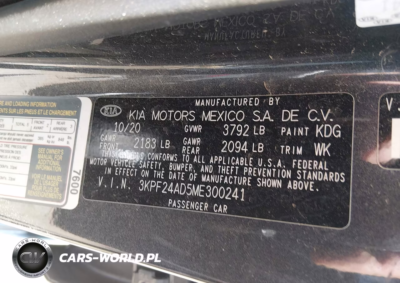 2021 Kia Forte Fe VIN:3KPF24AD5ME300241 - 9