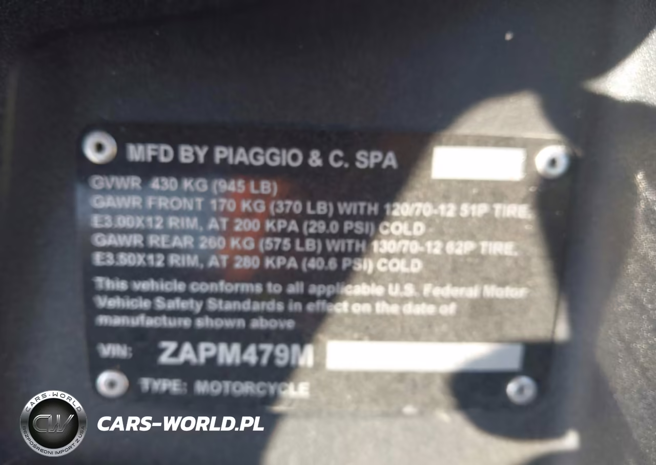 2007 Piaggio Mp3 VIN:ZAPM479M975002006 - 10