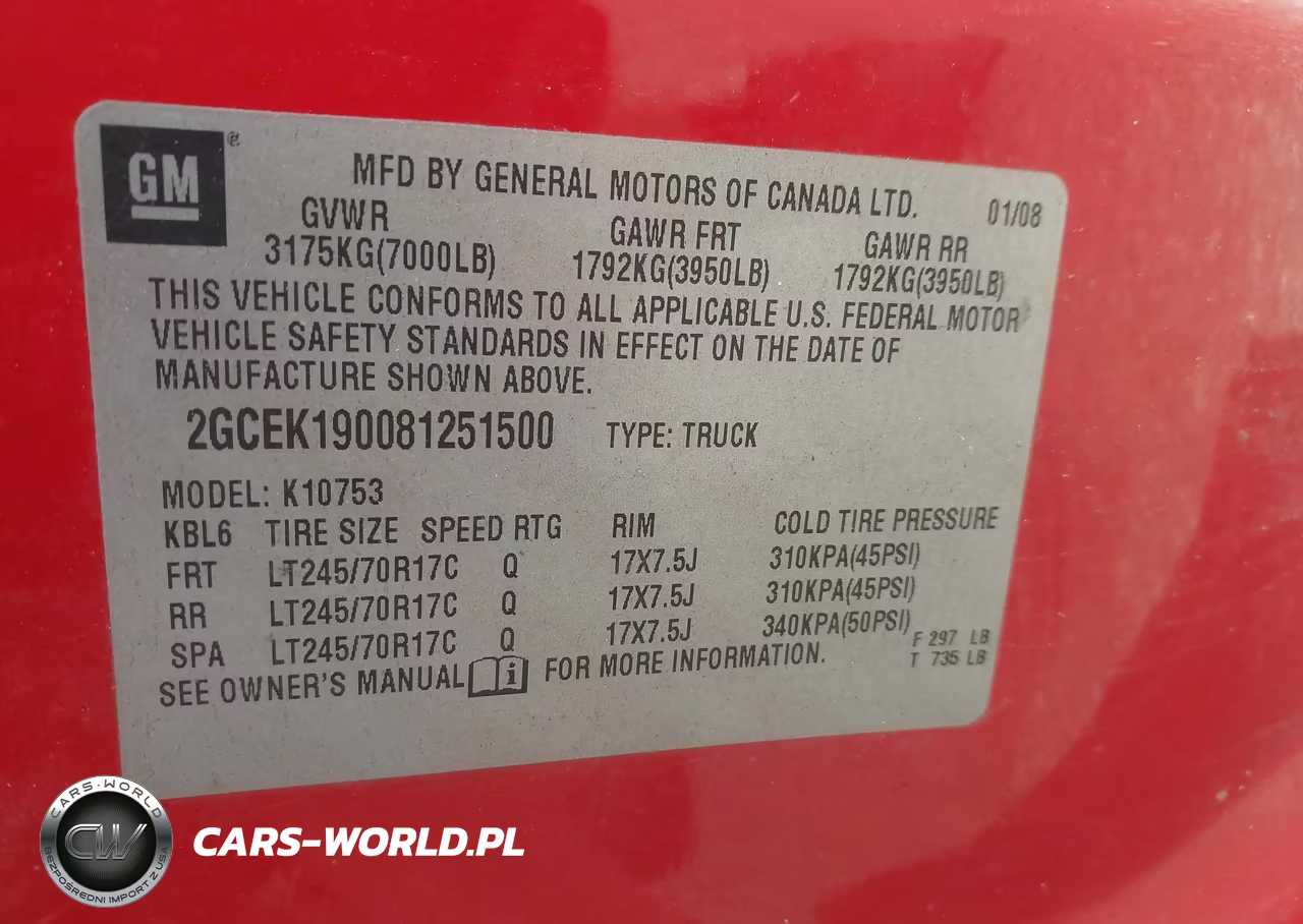 2008 Chevrolet Silverado 1500 Work Truck VIN:2GCEK190081251500 - 9