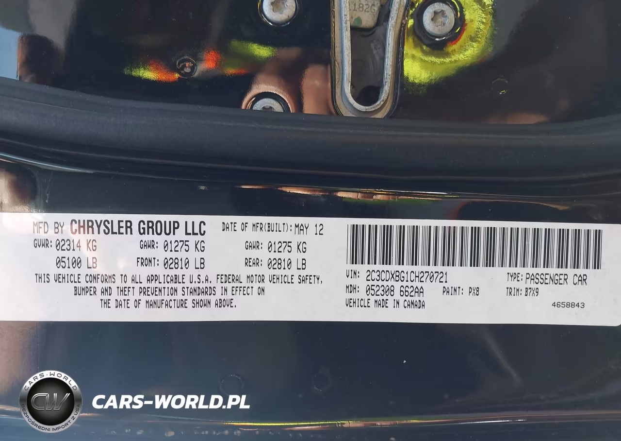 2012 Dodge Charger Se VIN:2C3CDXBG1CH270721 - 9
