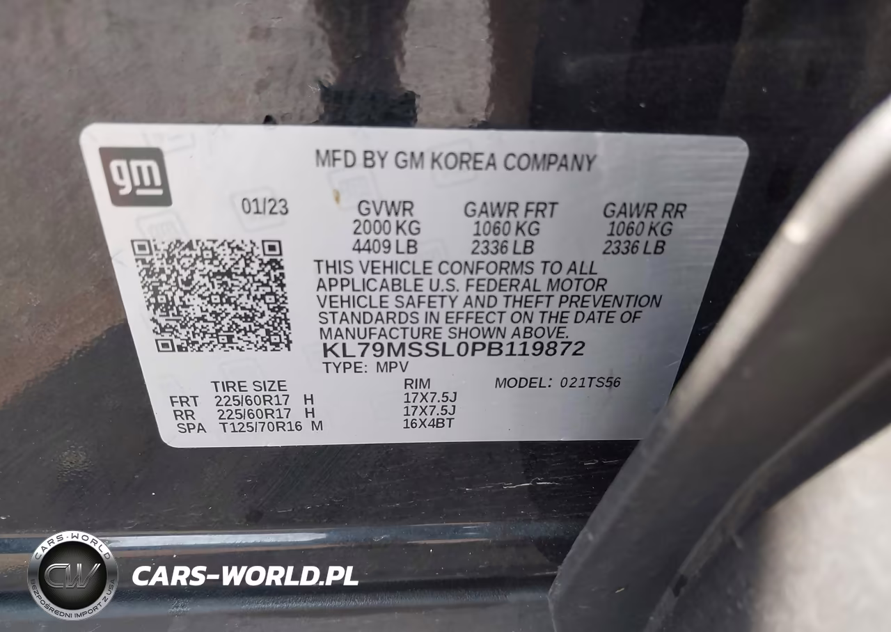 2023 Chevrolet Trailblazer Awd Activ VIN:KL79MSSL0PB119872 - 9