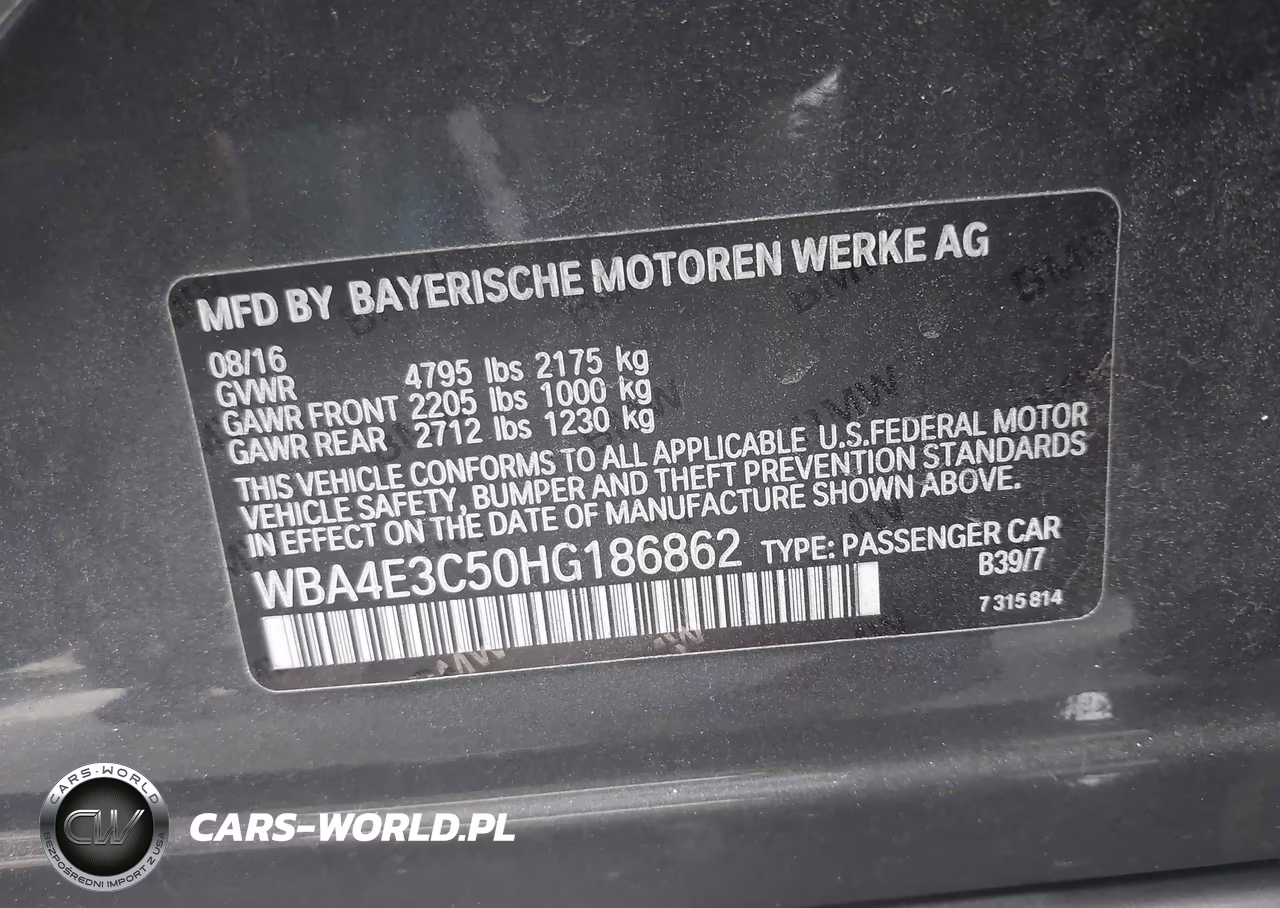 2017 BMW 440I Gran Coupe VIN:WBA4E3C50HG186862 - 9