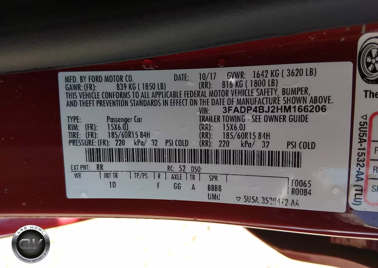 2017 Ford Fiesta Se VIN:3FADP4BJ2HM166206 - 9