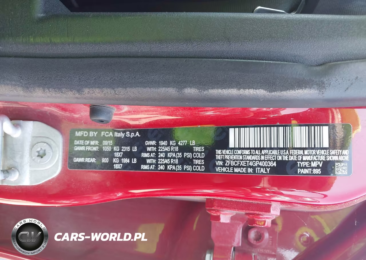 2016 Fiat 500X Trekking Plus VIN:ZFBCFXET4GP400364 - 9
