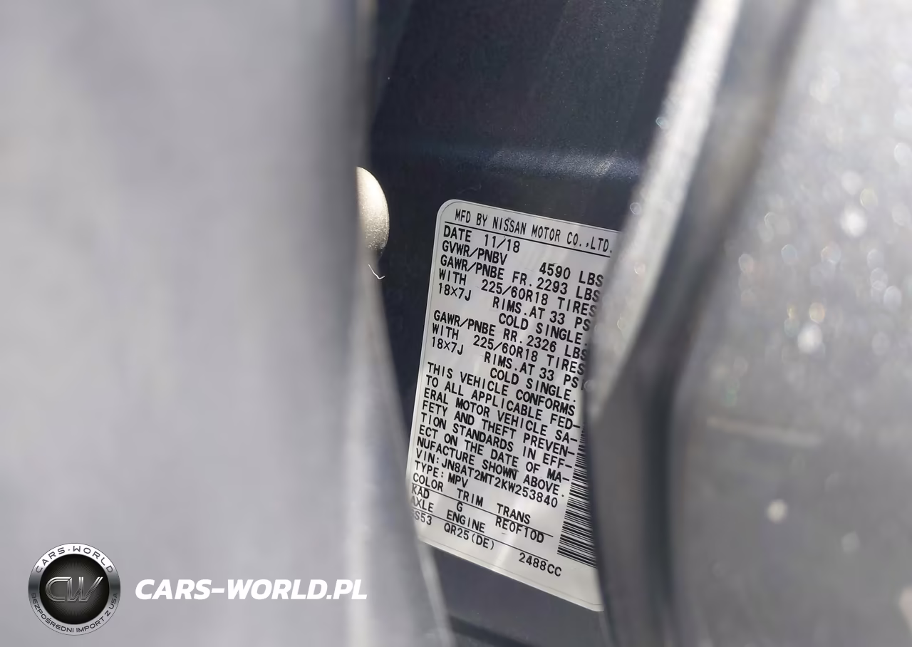 2019 Nissan Rogue Sv VIN:JN8AT2MT2KW253840 - 9