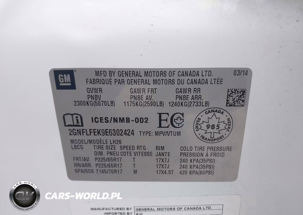 2014 Chevrolet Equinox Lt VIN:2GNFLFEK9E6302424 - 9
