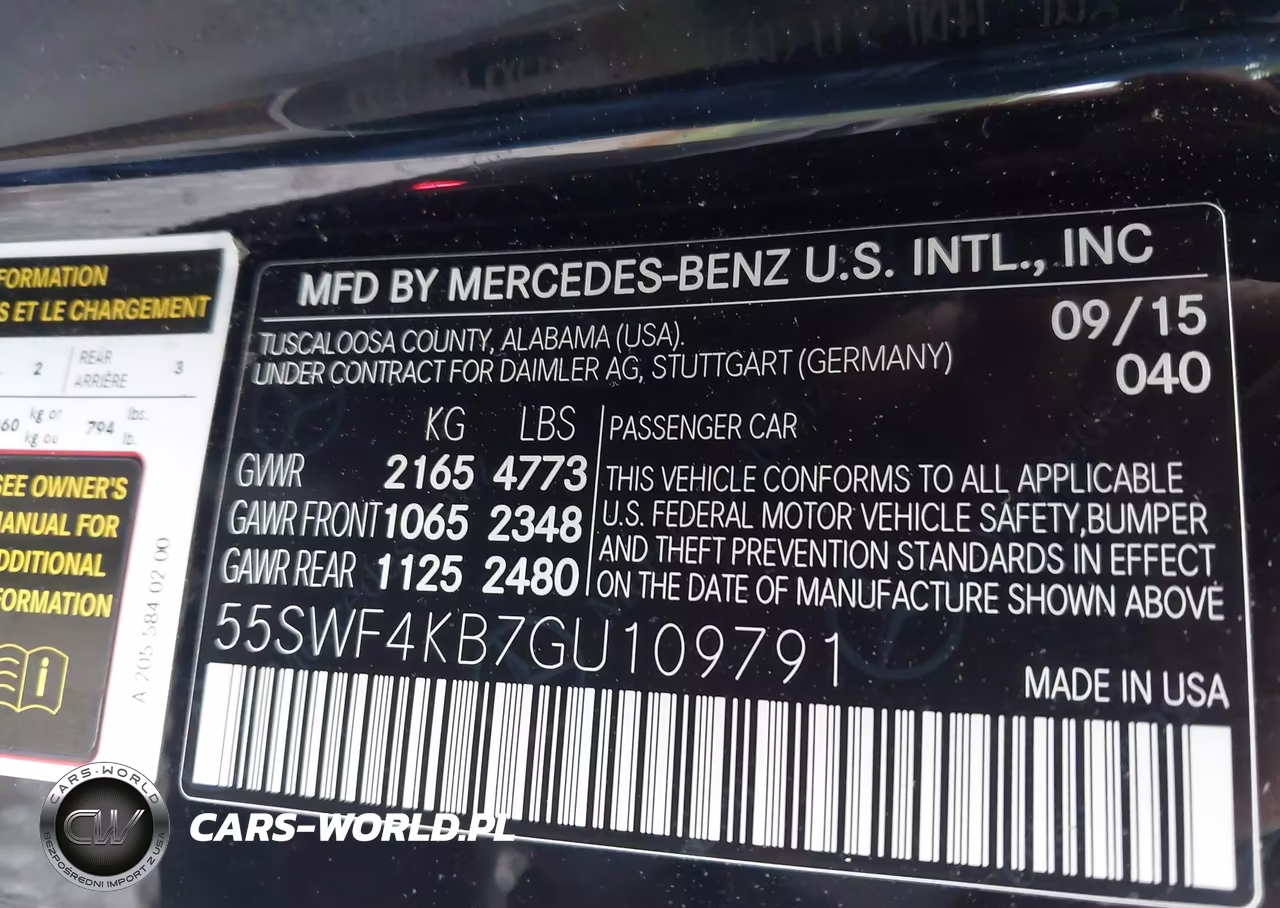 2016 Mercedes-Benz C 300 4Matic VIN:55SWF4KB7GU109791 - 9