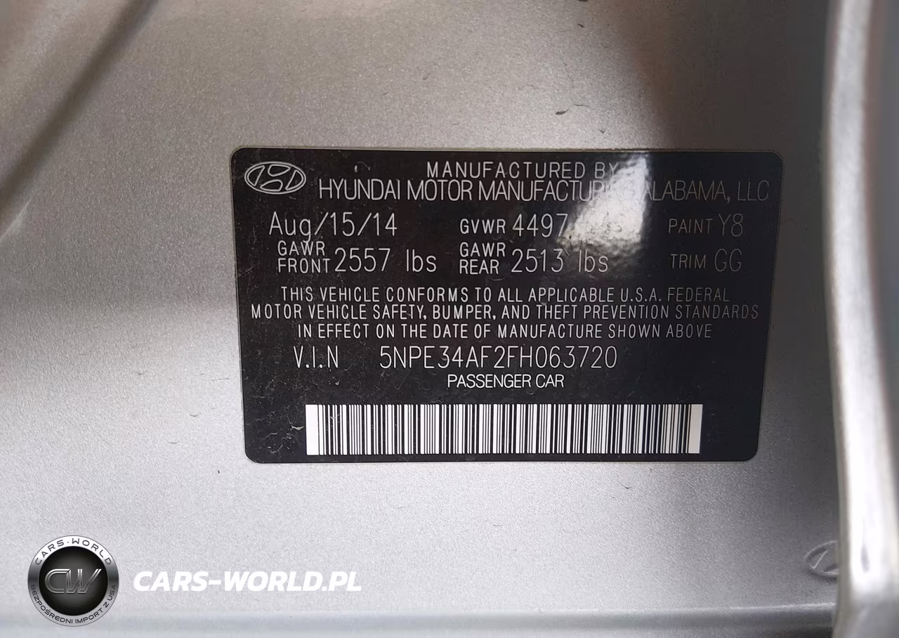 2015 Hyundai Sonata Sport VIN:5NPE34AF2FH063720 - 9