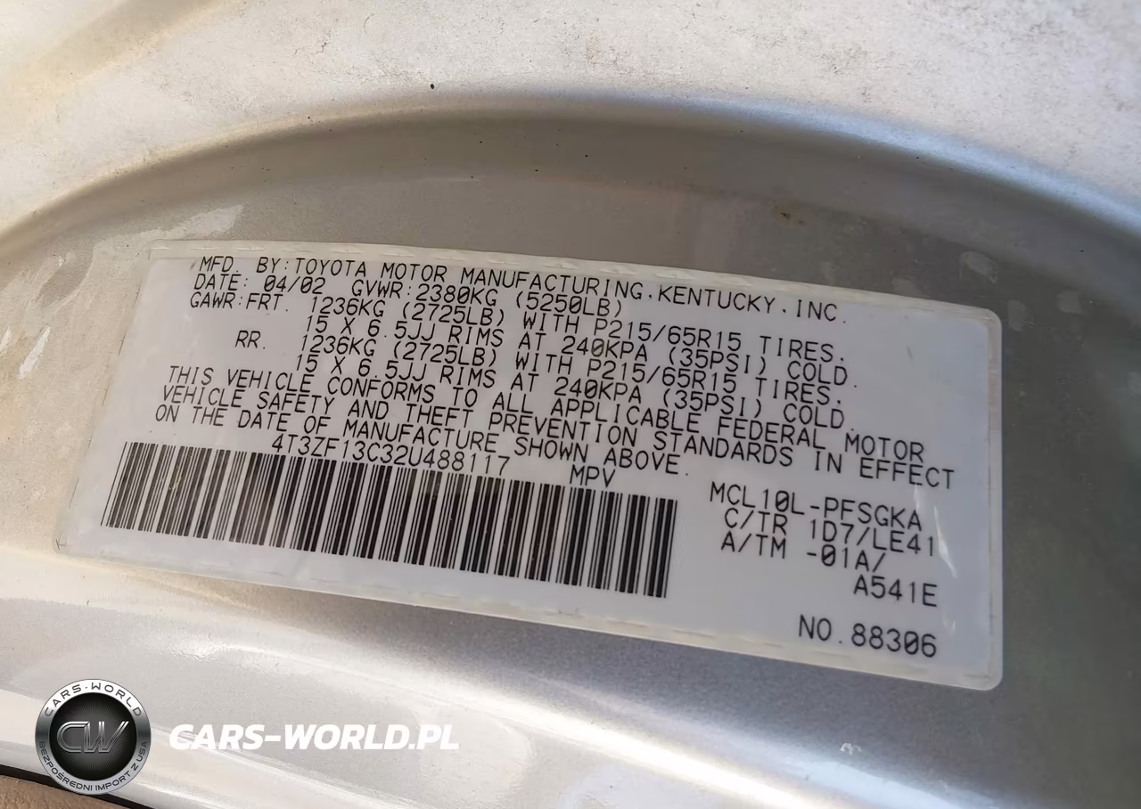 2002 Toyota Sienna Xle VIN:4T3ZF13C32U488117 - 9