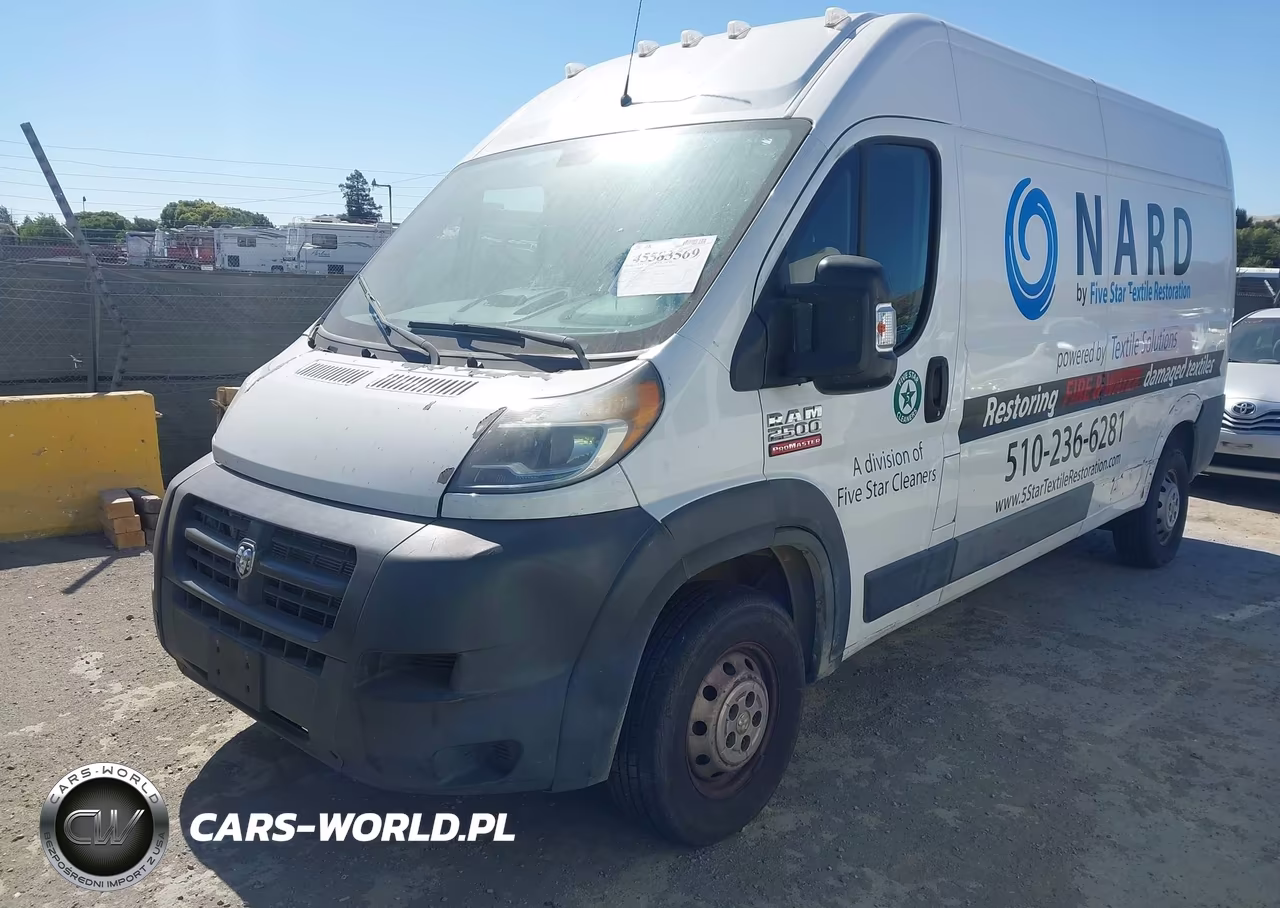 2017 Ram Promaster 2500 High Roof 159 Wb VIN:3C6TRVDG0HE518305 - 2