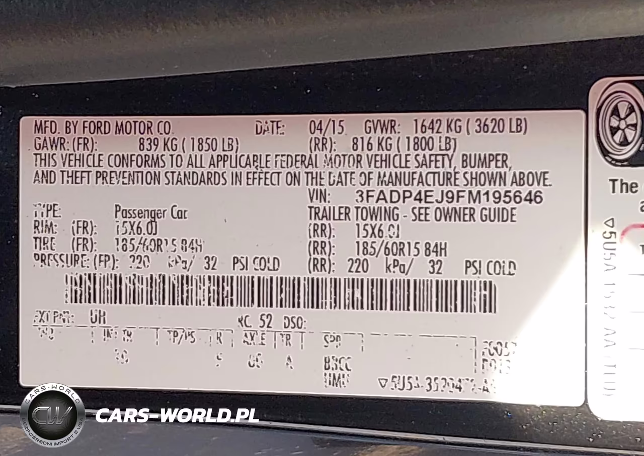 2015 Ford Fiesta Se VIN:3FADP4EJ9FM195646 - 9