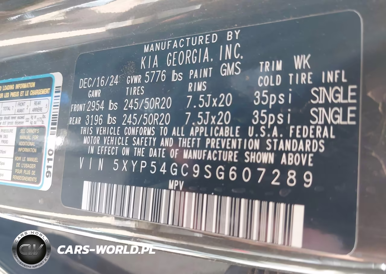 2025 Kia Telluride Sx VIN:5XYP54GC9SG607289 - 9