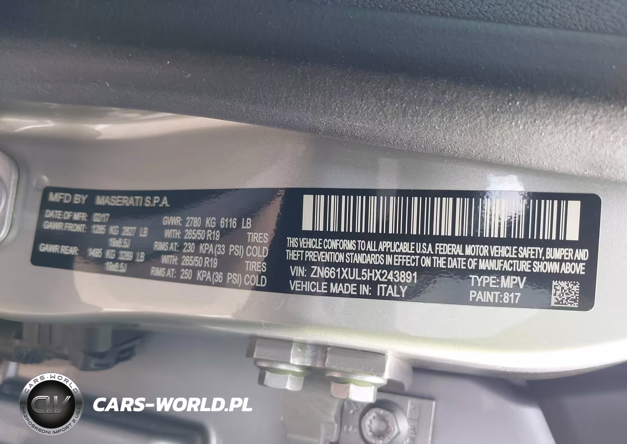 2017 Maserati Levante VIN:ZN661XUL5HX243891 - 9