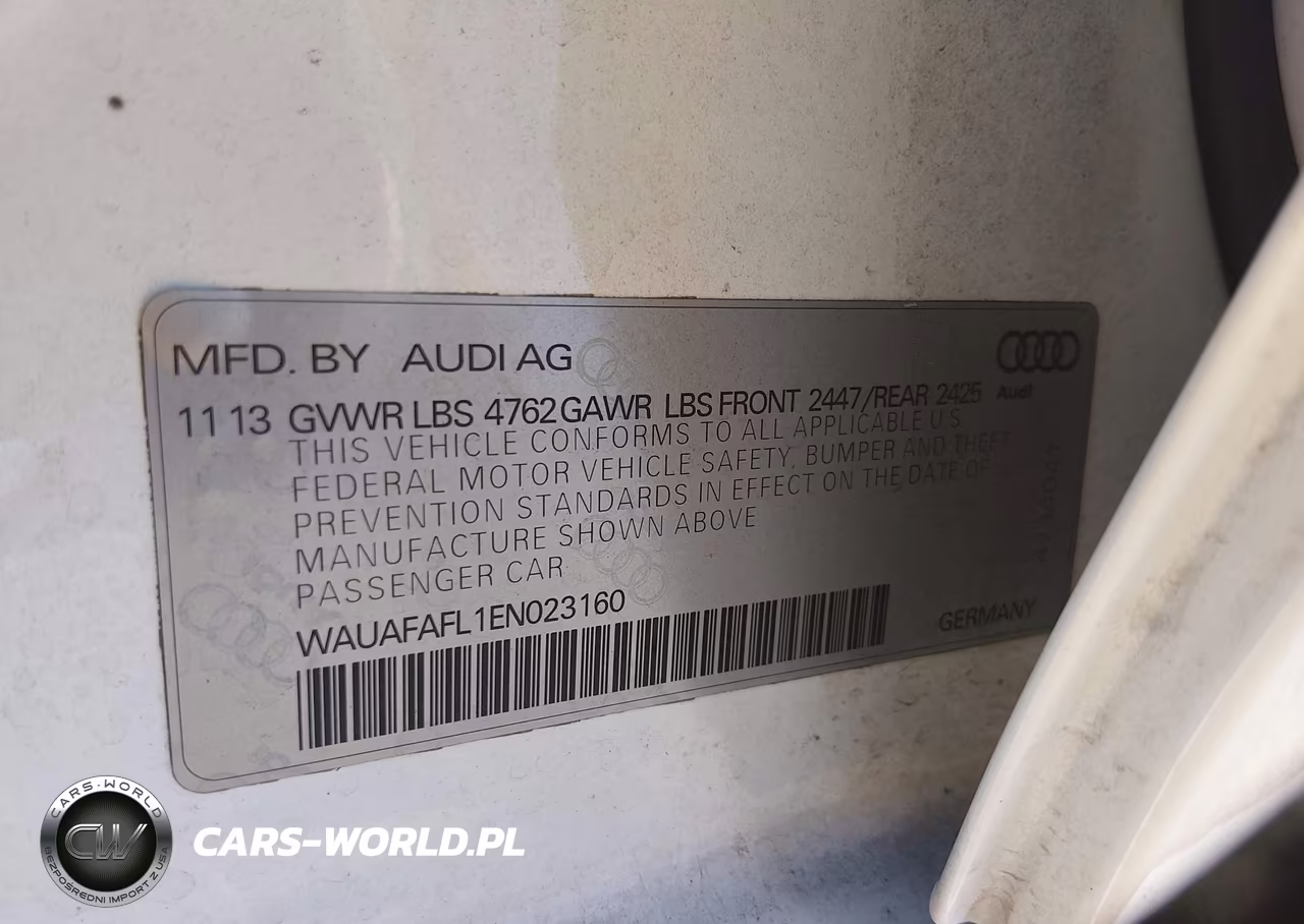 2014 Audi A4 2.0T Premium VIN:WAUAFAFL1EN023160 - 9