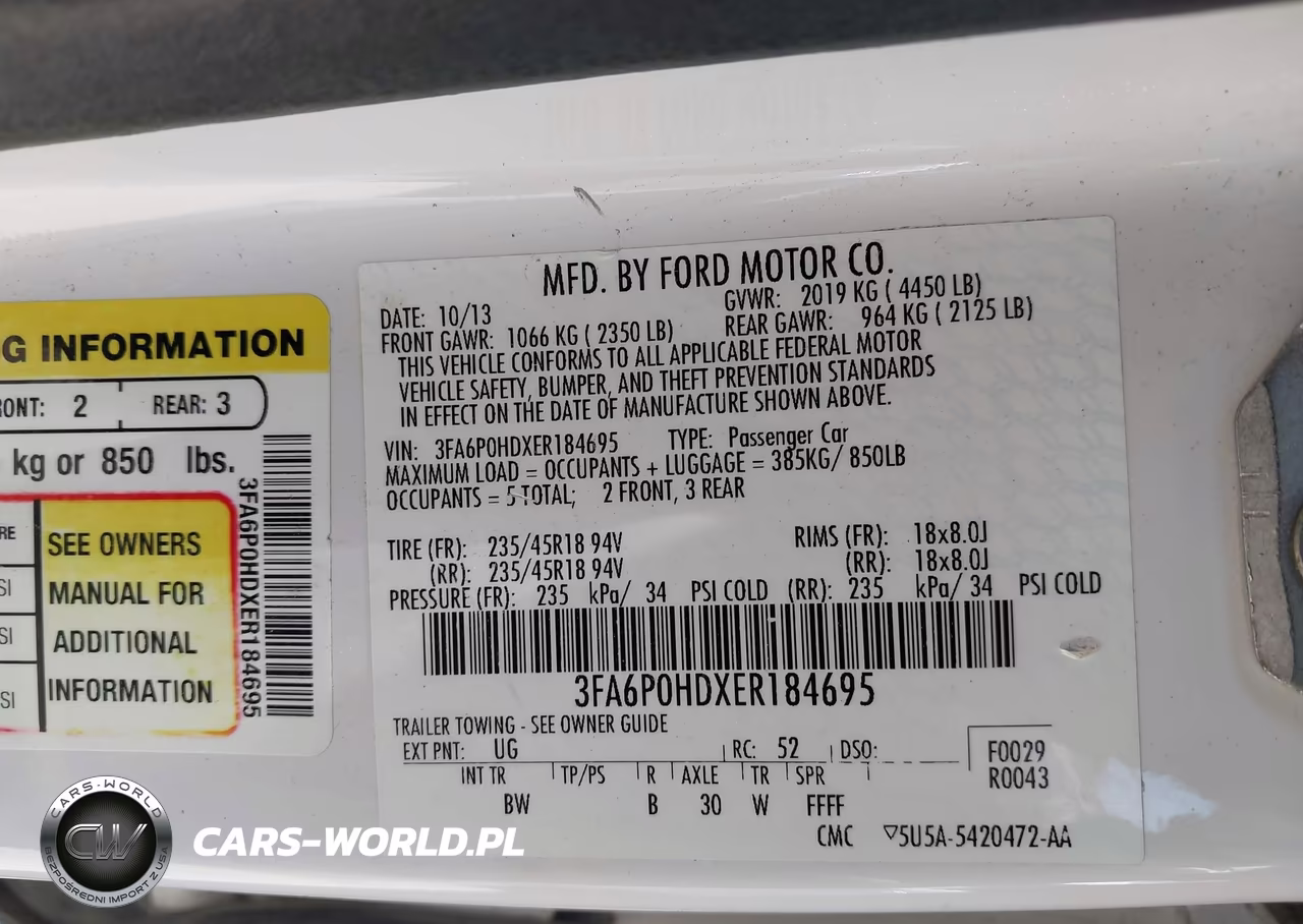 2014 Ford Fusion Se VIN:3FA6P0HDXER184695 - 9