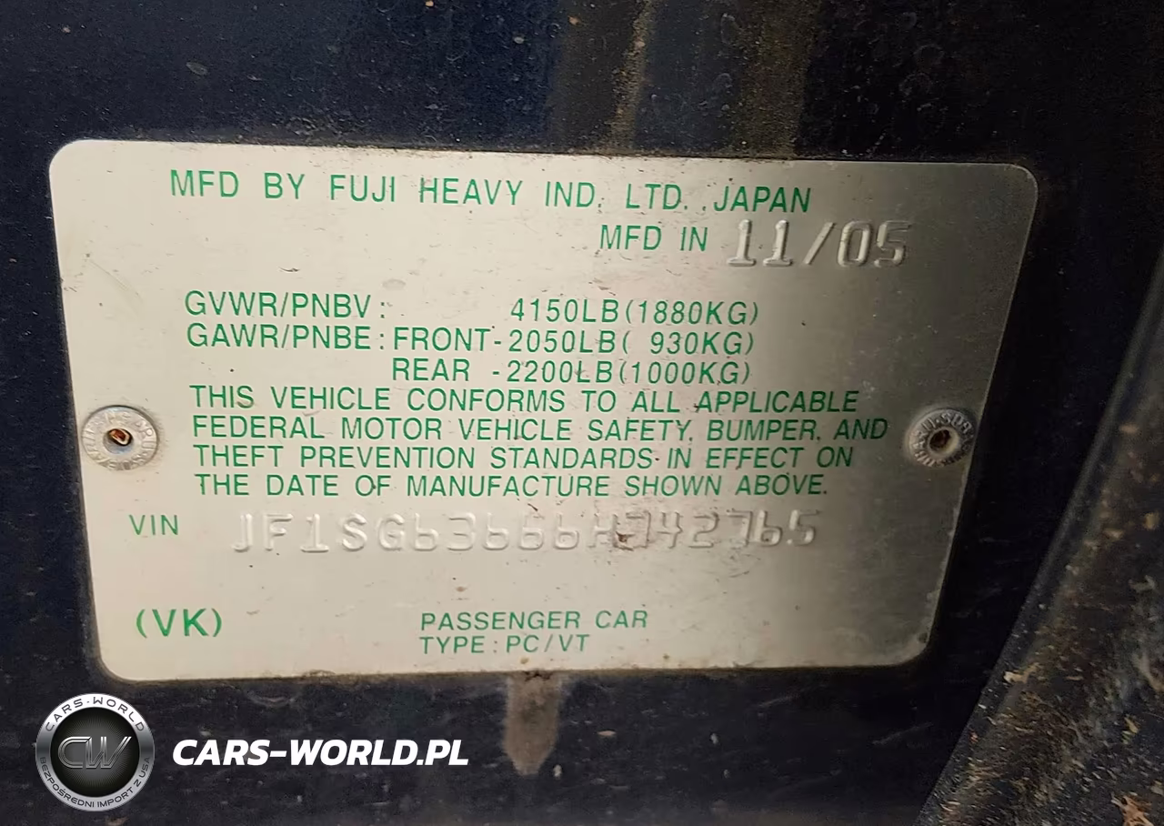 2006 Subaru Forester 2.5X VIN:JF1SG63666H742765 - 9