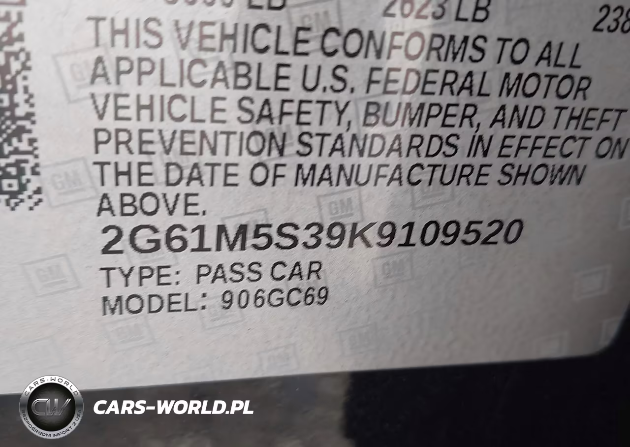 2019 Cadillac Xts Luxury VIN:2G61M5S39K9109520 - 9