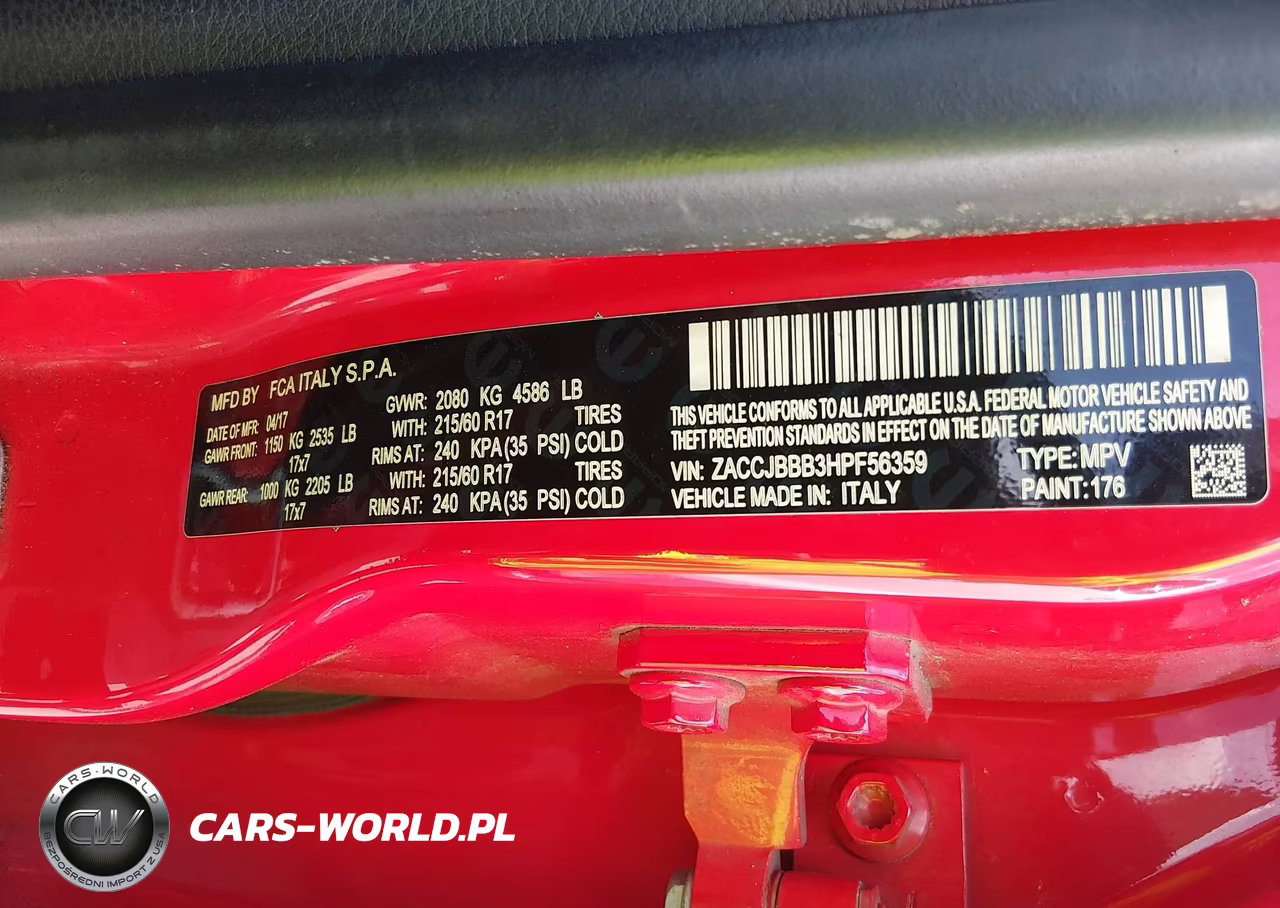 2017 Jeep Renegade Latitude VIN:ZACCJBBB3HPF56359 - 9