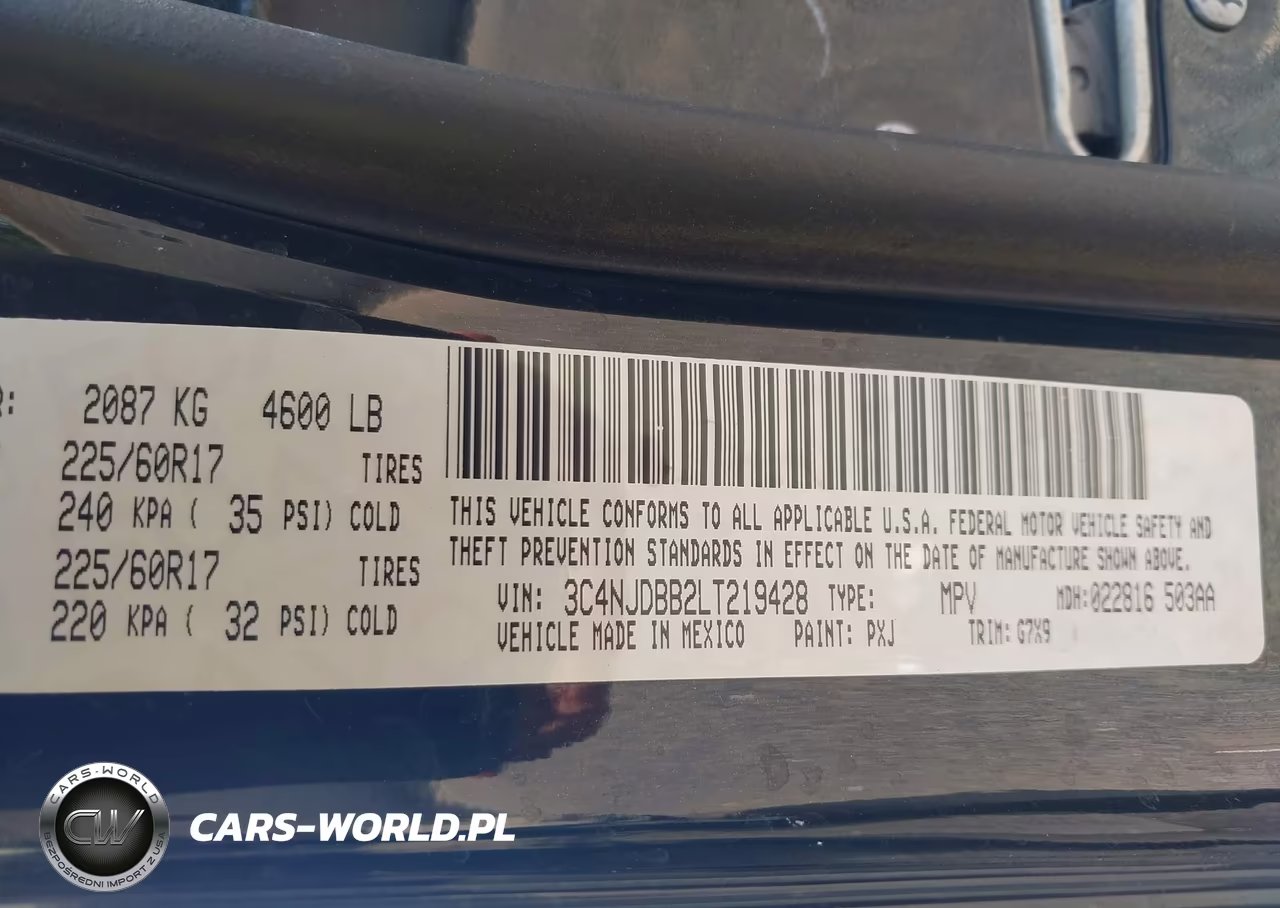 2020 Jeep Compass Latitude 4X4 VIN:3C4NJDBB2LT219428 - 9