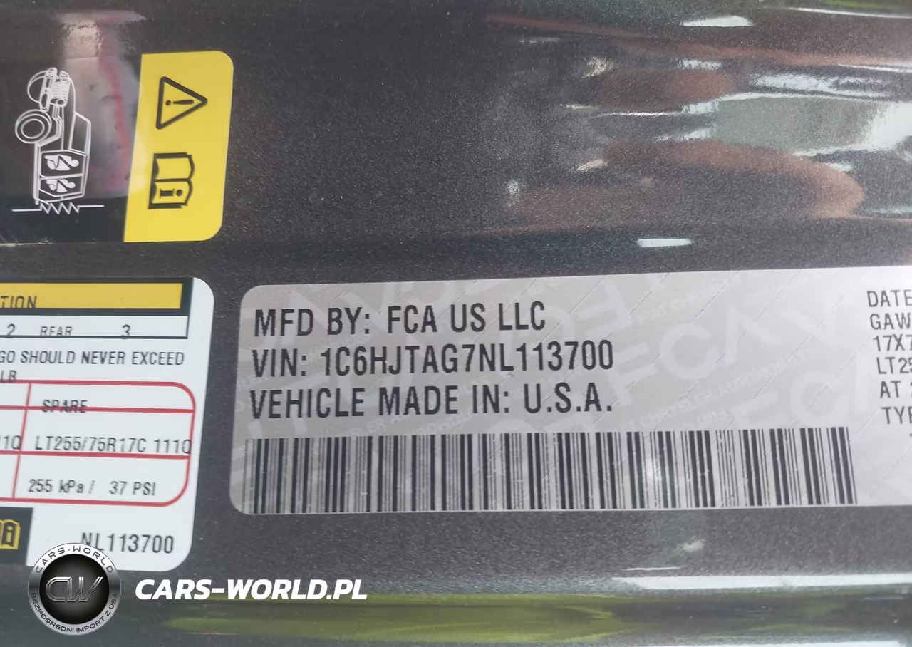 2022 Jeep Gladiator Willys 4X4 VIN:1C6HJTAG7NL113700 - 9