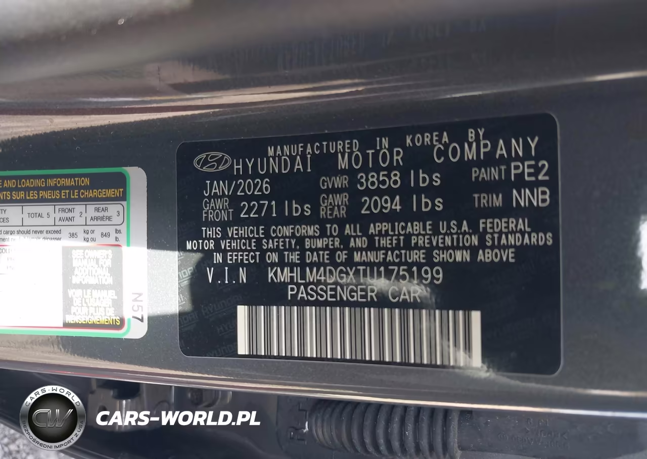 2026 Hyundai Elantra Sel Sport VIN:KMHLM4DGXTU175199 - 9