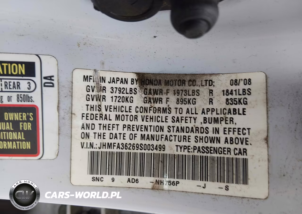 2009 Honda Civic Hybrid VIN:JHMFA36269S003499 - 9