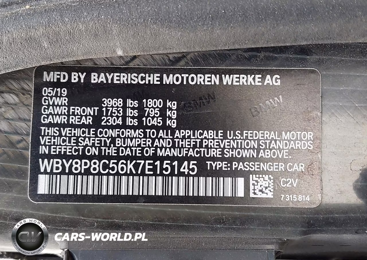 2019 BMW I3S 120Ah W-Range Extender VIN:WBY8P8C56K7E15145 - 9