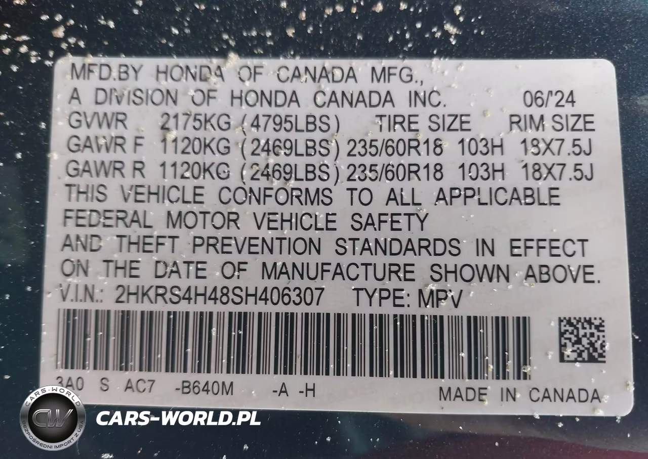 2025 Honda Cr-V Ex Awd VIN:2HKRS4H48SH406307 - 9