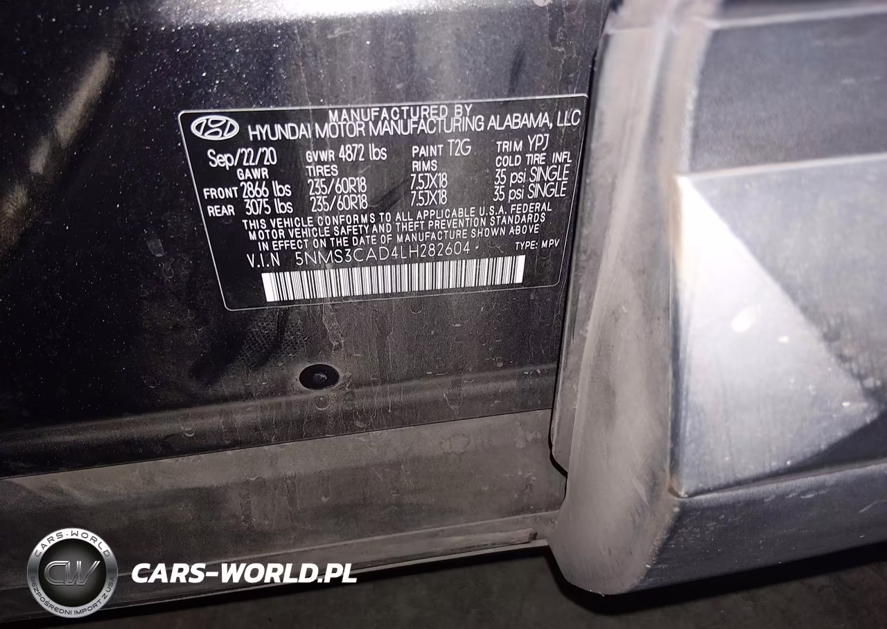 2020 Hyundai Santa Fe Sel VIN:5NMS3CAD4LH282604 - 9