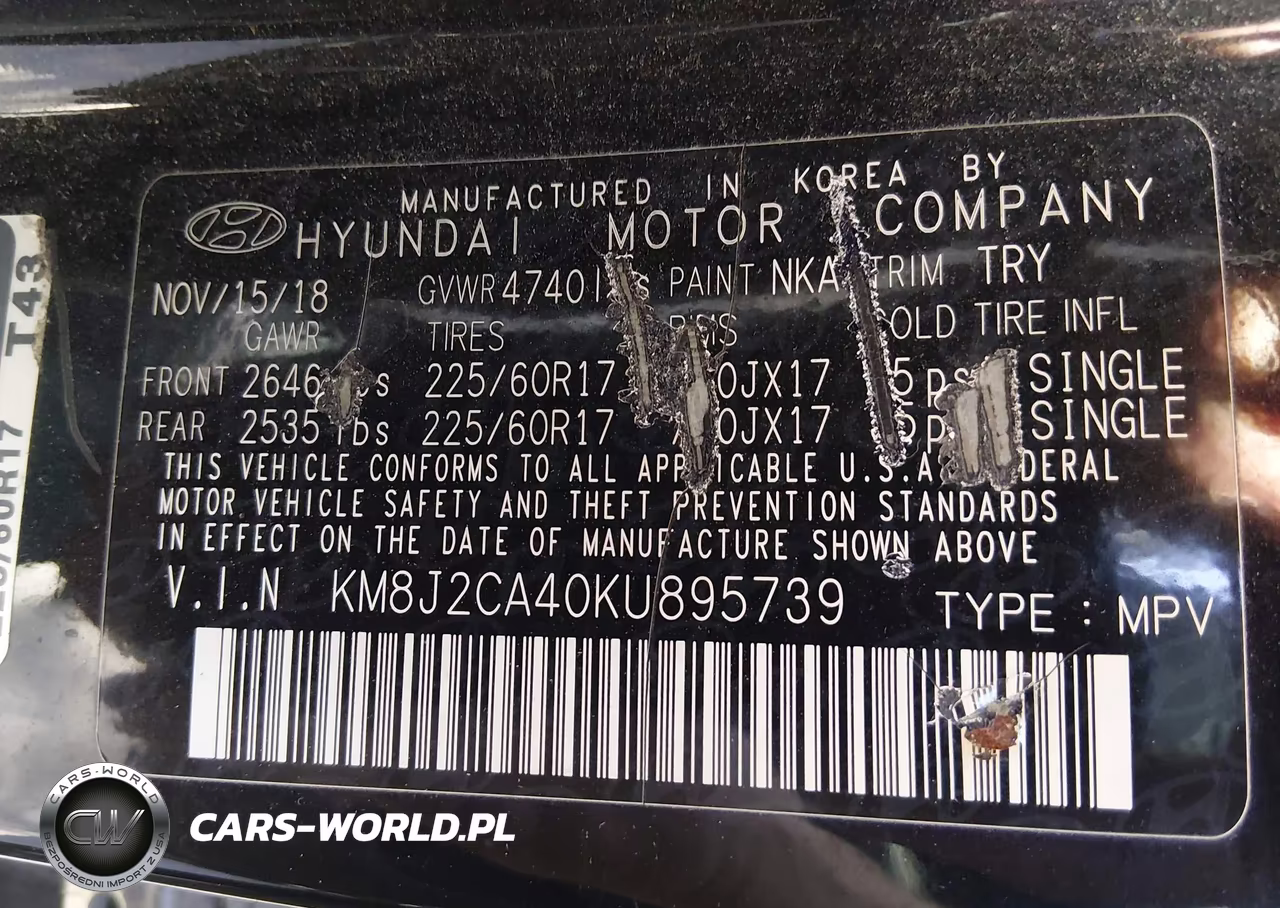 2019 Hyundai Tucson Se VIN:KM8J2CA40KU895739 - 9