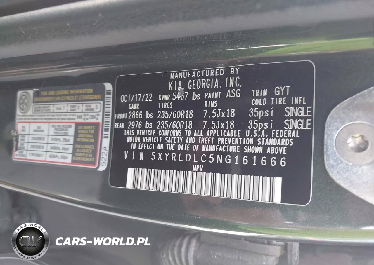 2022 Kia Sorento X-Line S VIN:5XYRLDLC5NG161666 - 7