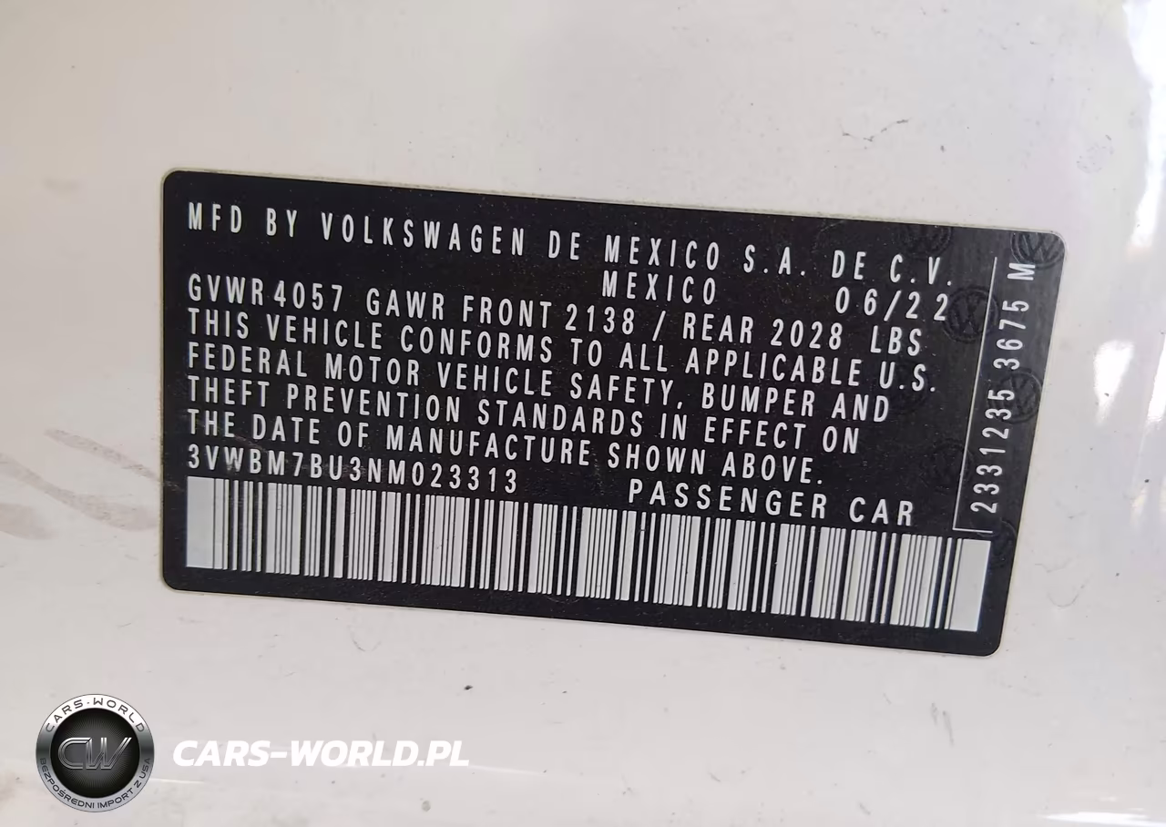 2022 Volkswagen Jetta 1.5T Sport VIN:3VWBM7BU3NM023313 - 9