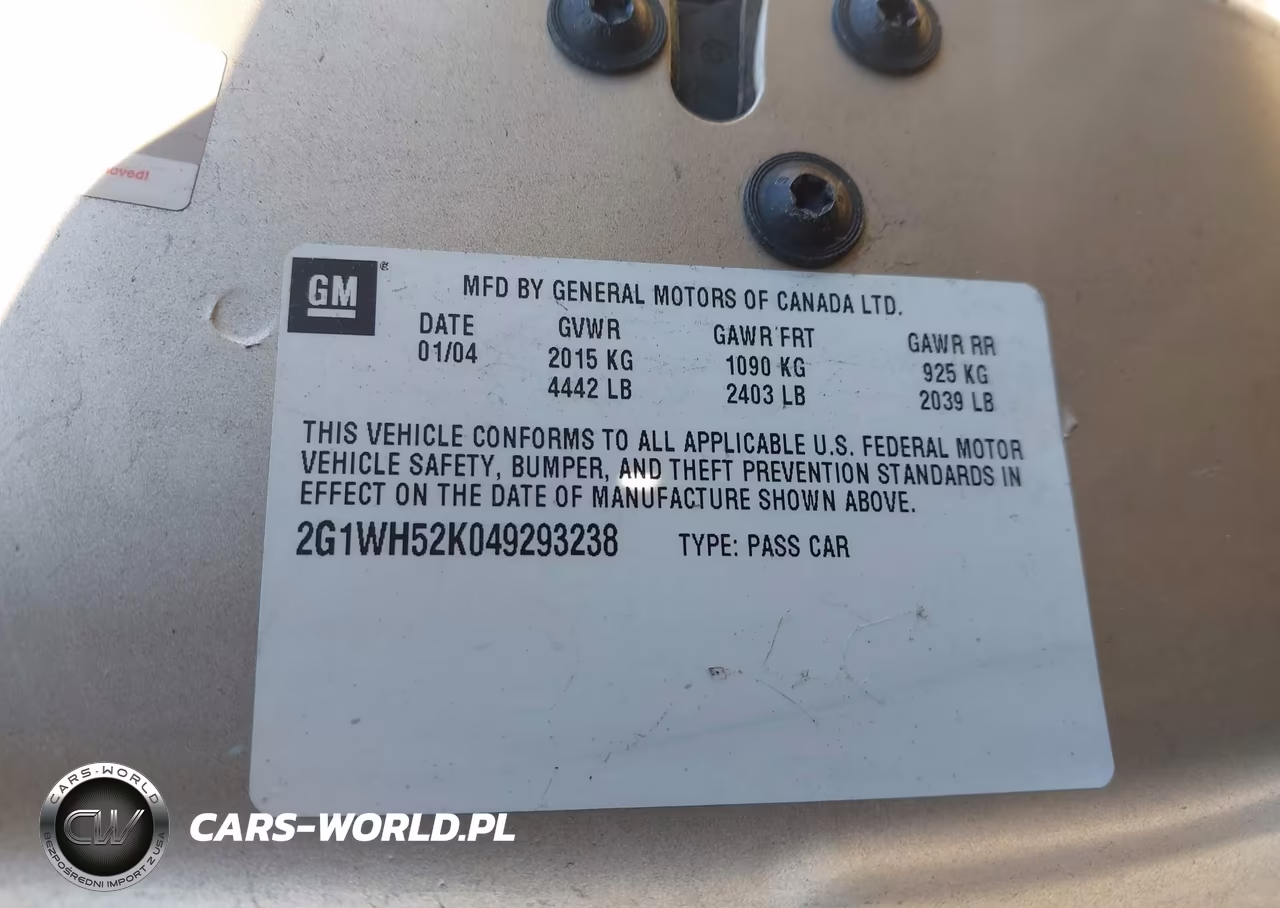 2004 Chevrolet Impala Ls VIN:2G1WH52K049293238 - 9