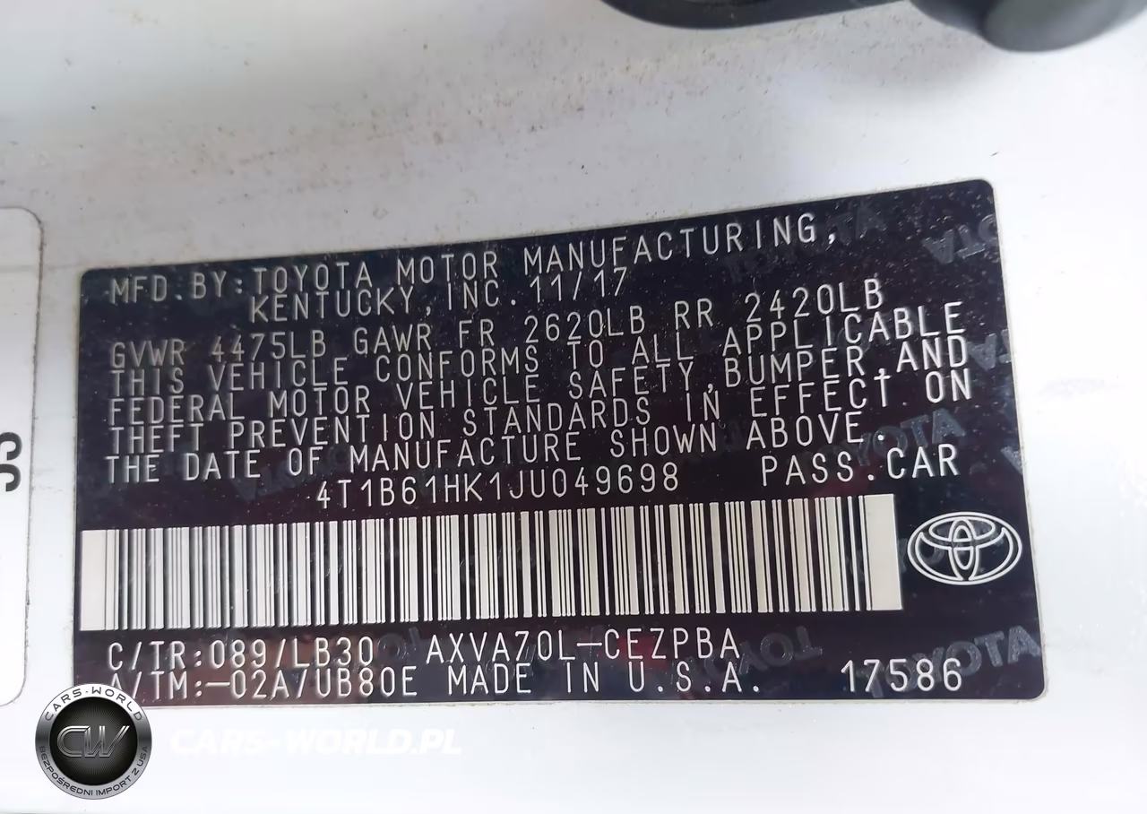 2018 Toyota Camry Xse VIN:4T1B61HK1JU049698 - 9