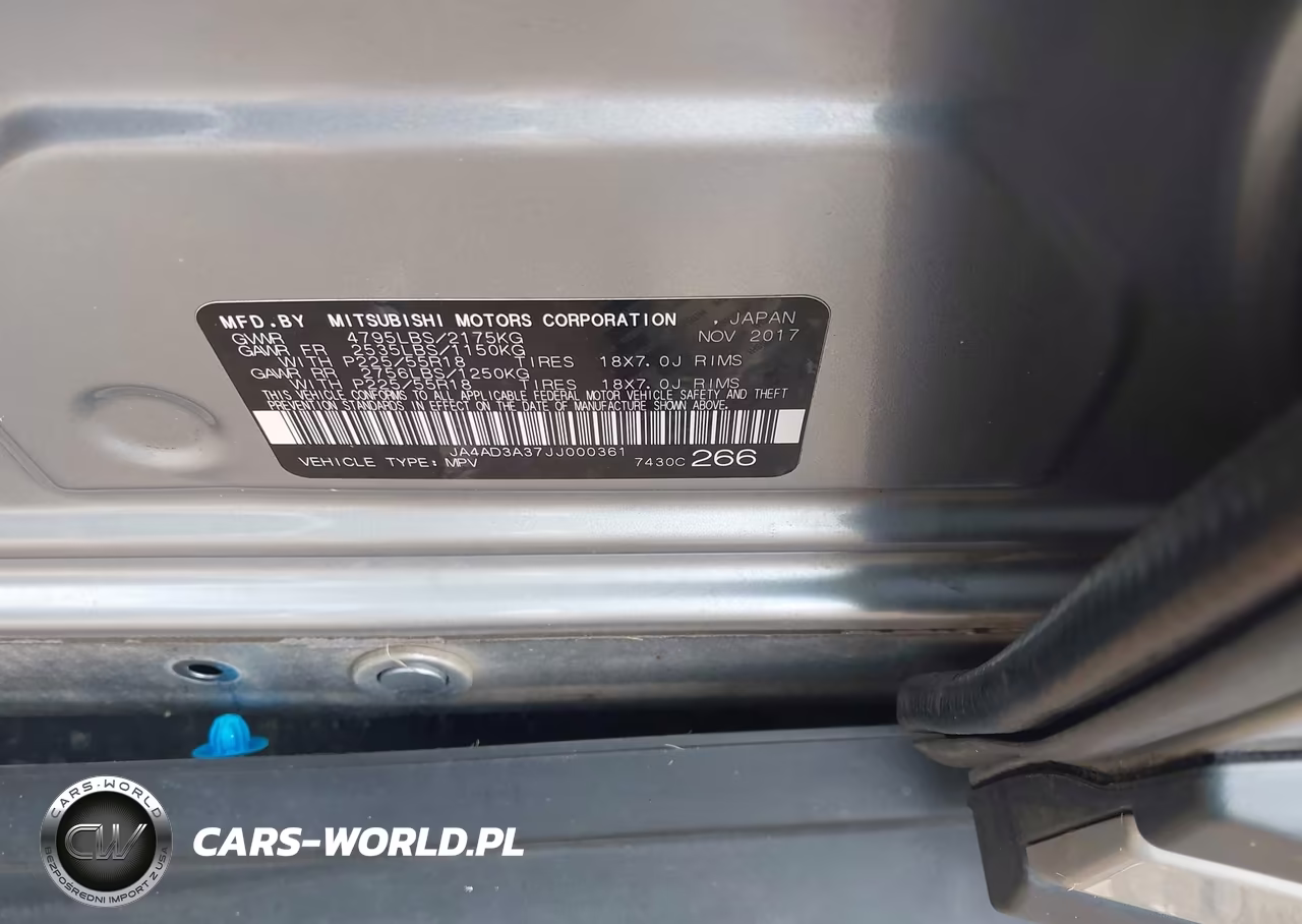 2018 Mitsubishi Outlander Se VIN:JA4AD3A37JJ000361 - 9
