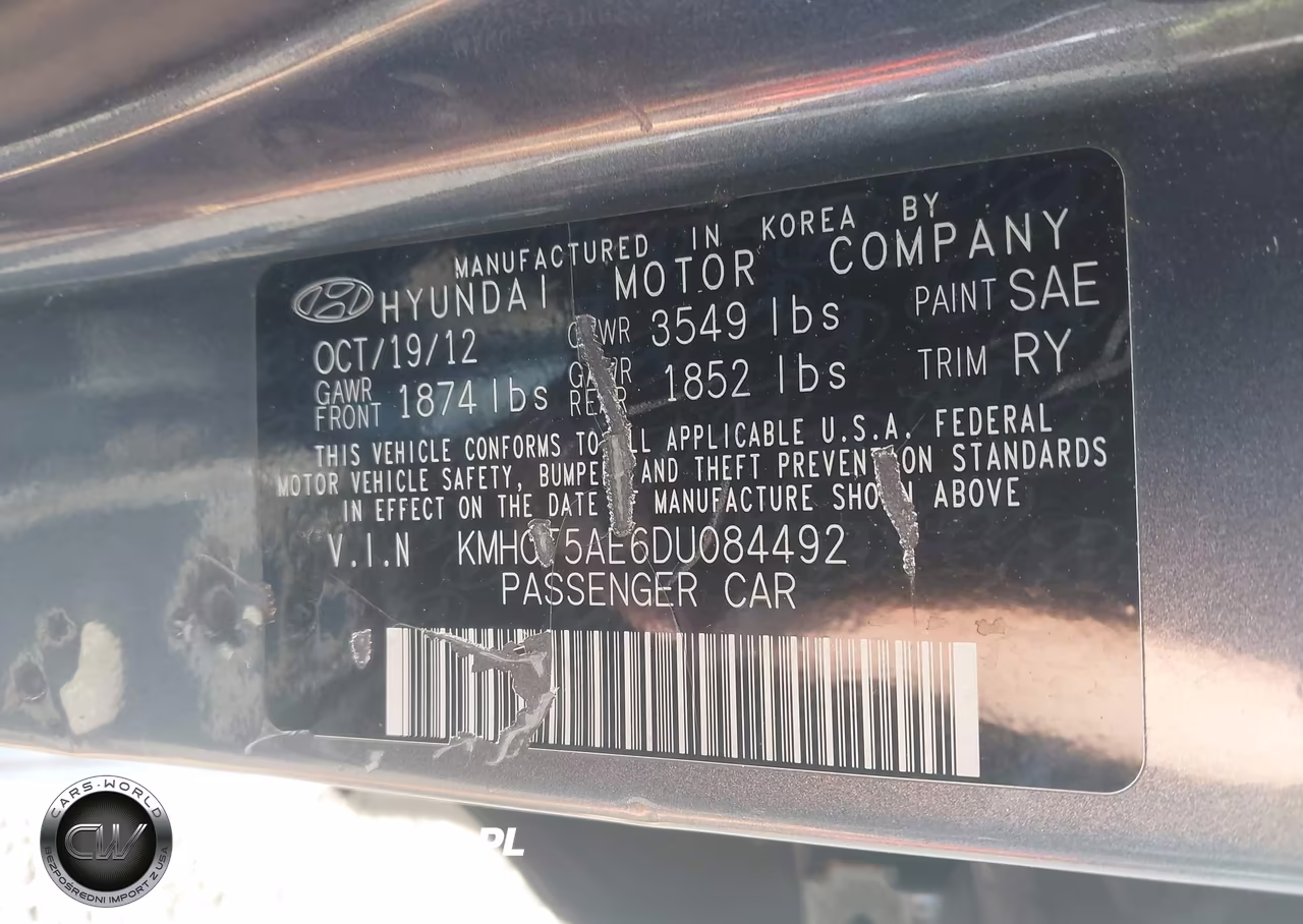 2013 Hyundai Accent Gs VIN:KMHCT5AE6DU084492 - 9