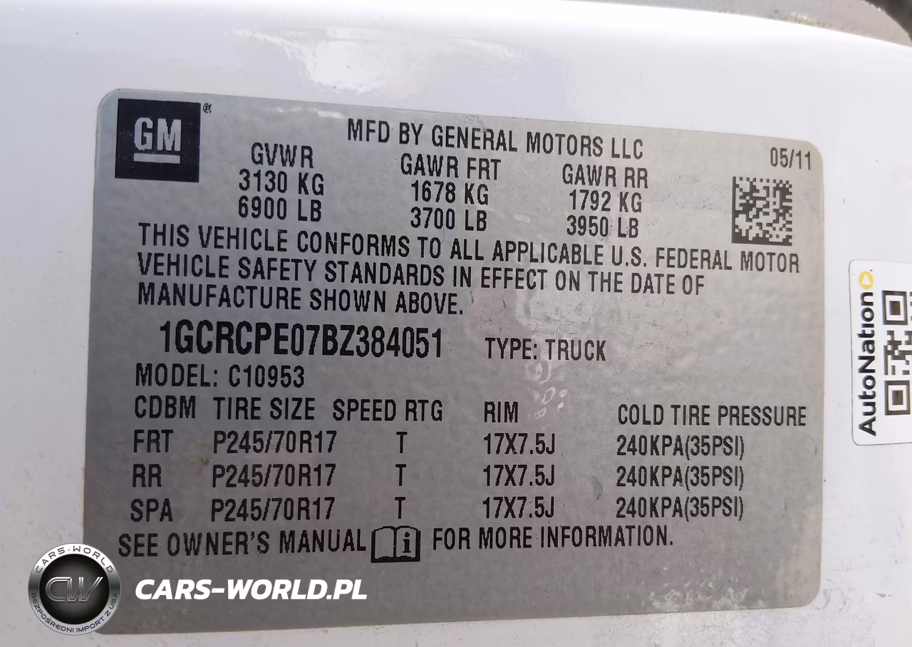 2011 Chevrolet Silverado 1500 Work Truck VIN:1GCRCPE07BZ384051 - 9