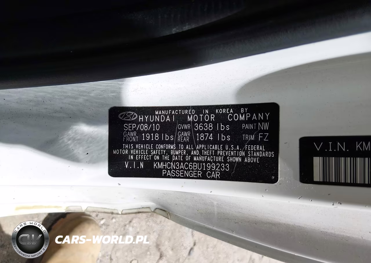 2011 Hyundai Accent Se VIN:KMHCN3AC6BU199233 - 9