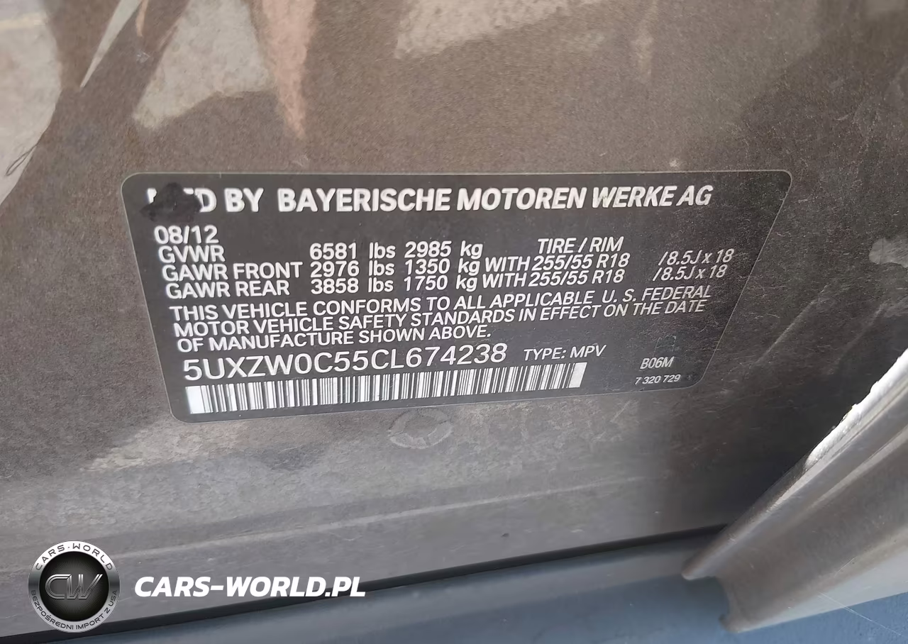 2012 BMW X5 xDrive35D VIN:5UXZW0C55CL674238 - 9
