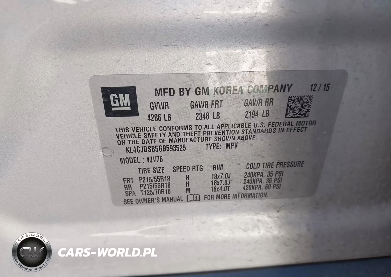 BUICK ENCORE PRE VIN:KL4CJDSB5GB593525 - 9