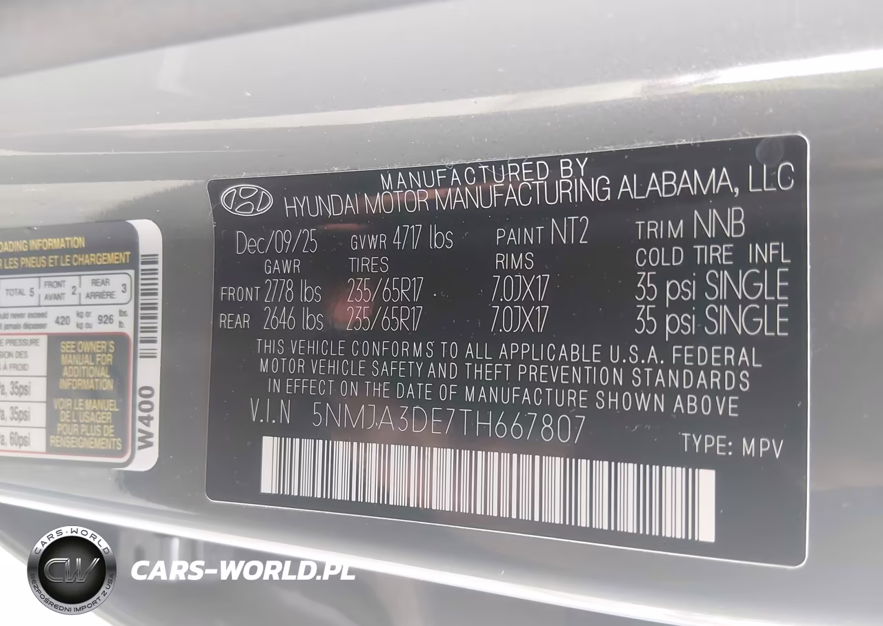 2026 Hyundai Tucson Se VIN:5NMJA3DE7TH667807 - 9