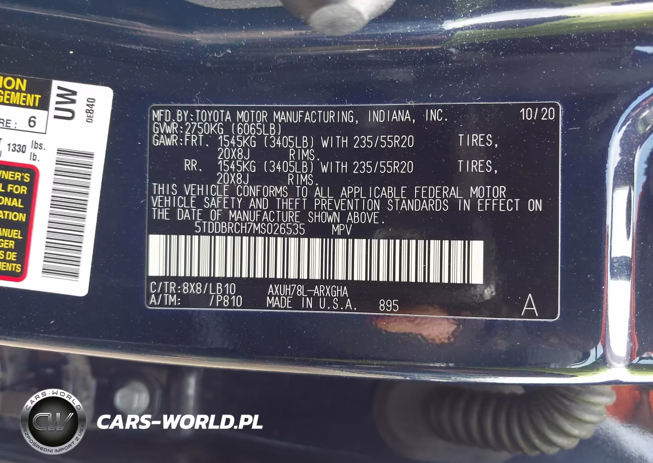 2021 Toyota Highlander Hybrid Limited VIN:5TDDBRCH7MS026535 - 9