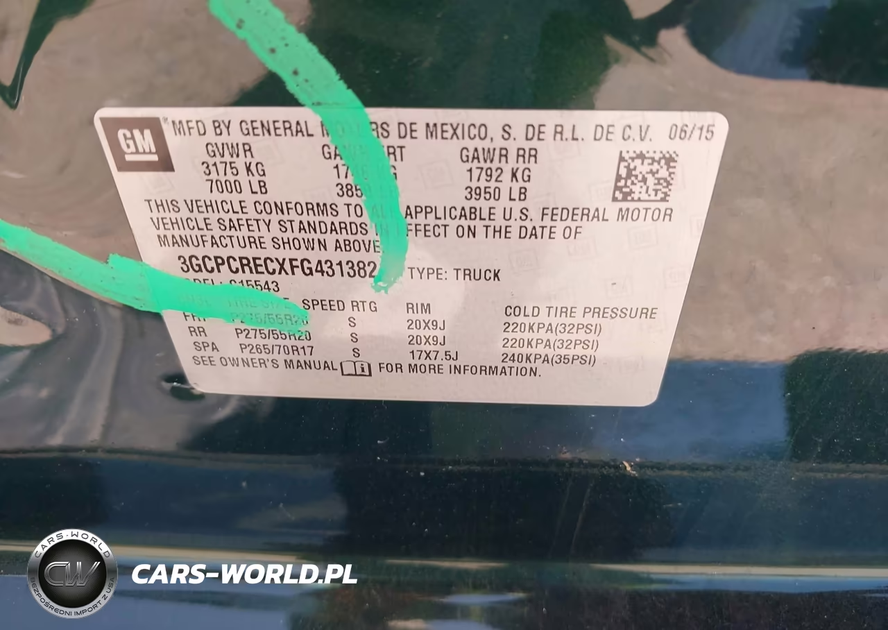 2015 Chevrolet Silverado 1500 1Lt VIN:3GCPCRECXFG431382 - 9
