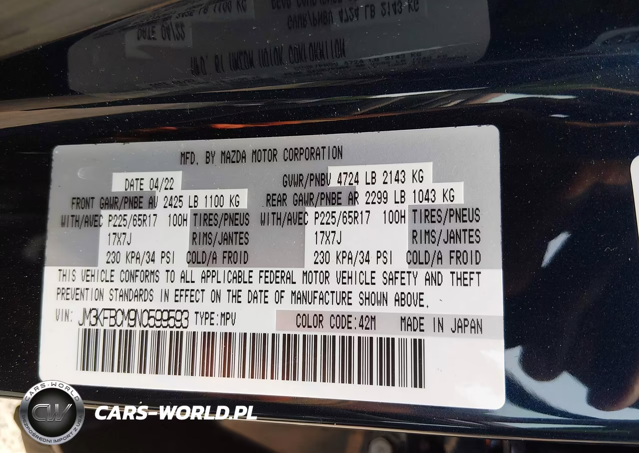 2022 Mazda Cx-5 2.5 S Preferred VIN:JM3KFBCM9N0599593 - 9