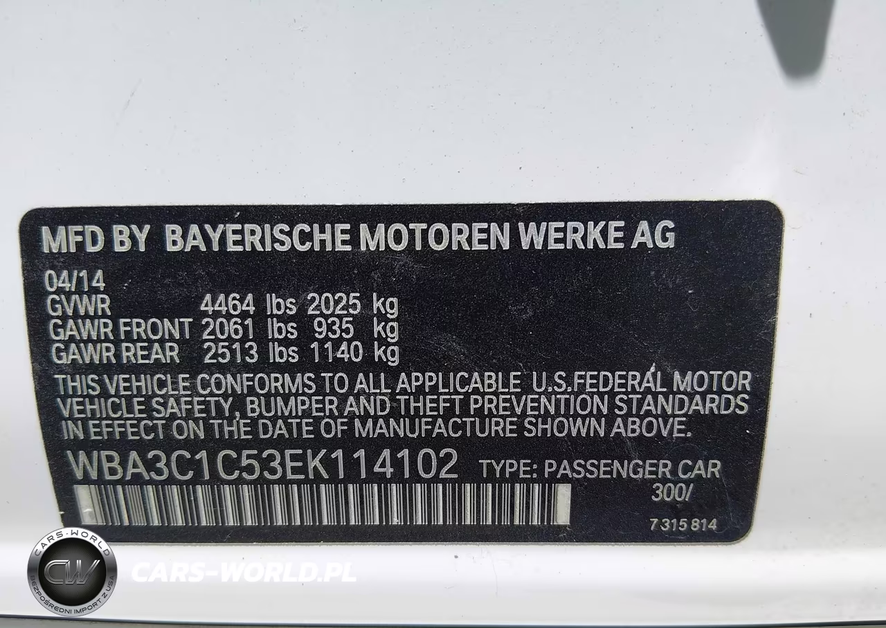 2014 BMW 328I VIN:WBA3C1C53EK114102 - 9