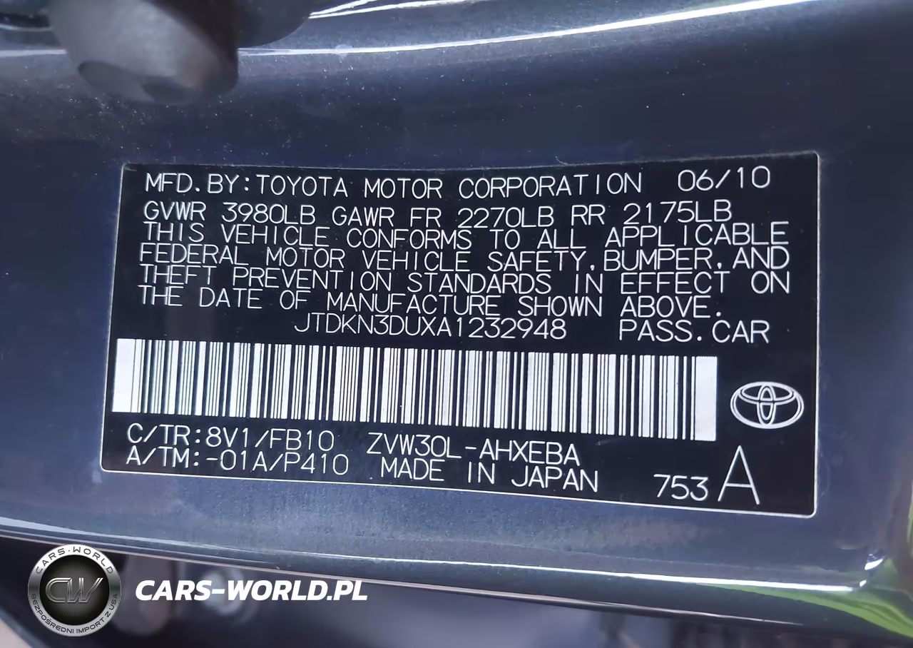 2010 Toyota Prius Ii VIN:JTDKN3DUXA1232948 - 9