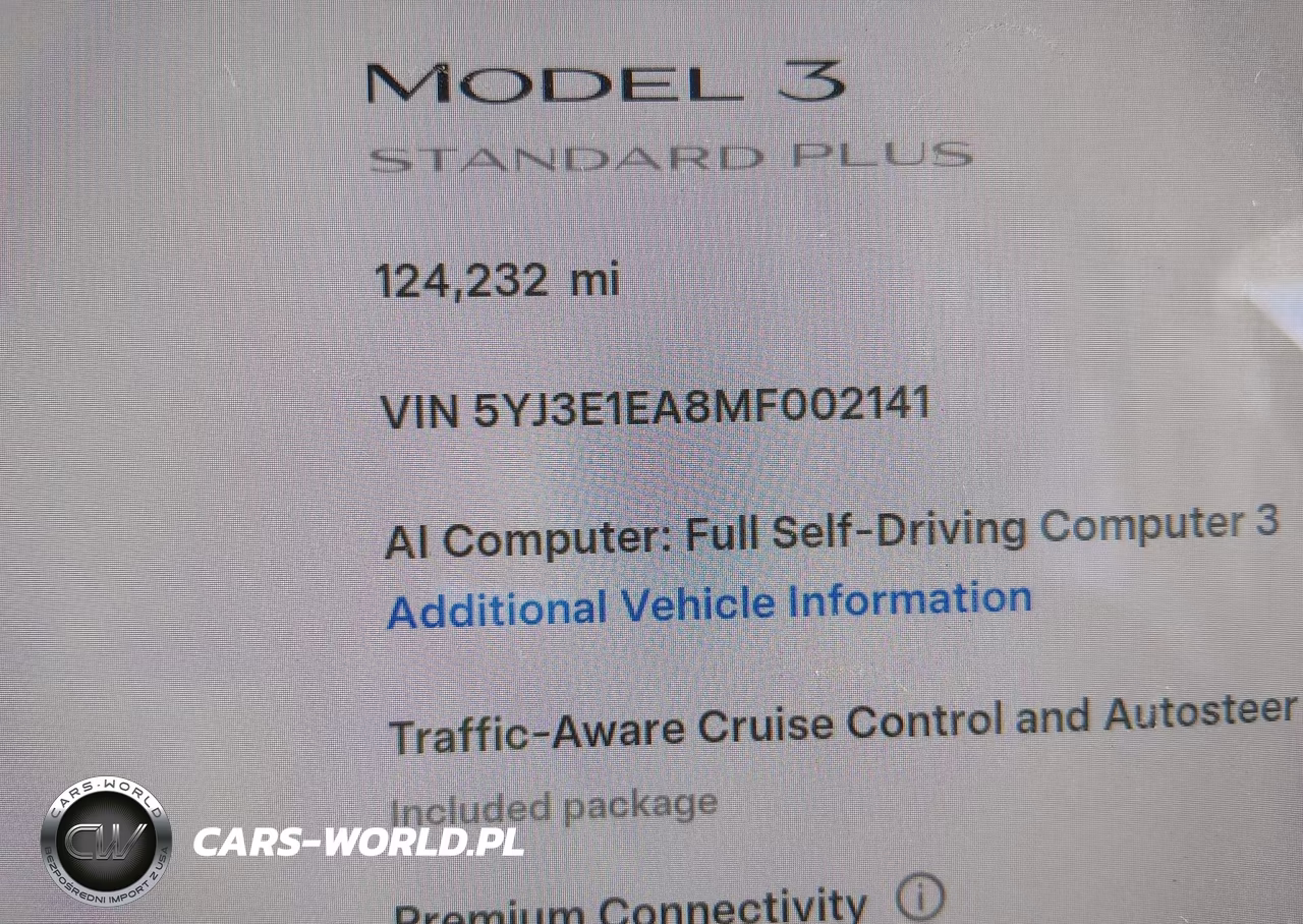 2021 Tesla Model 3 Standard Range Plus Rear-Wheel Drive VIN:5YJ3E1EA8MF002141 - 15