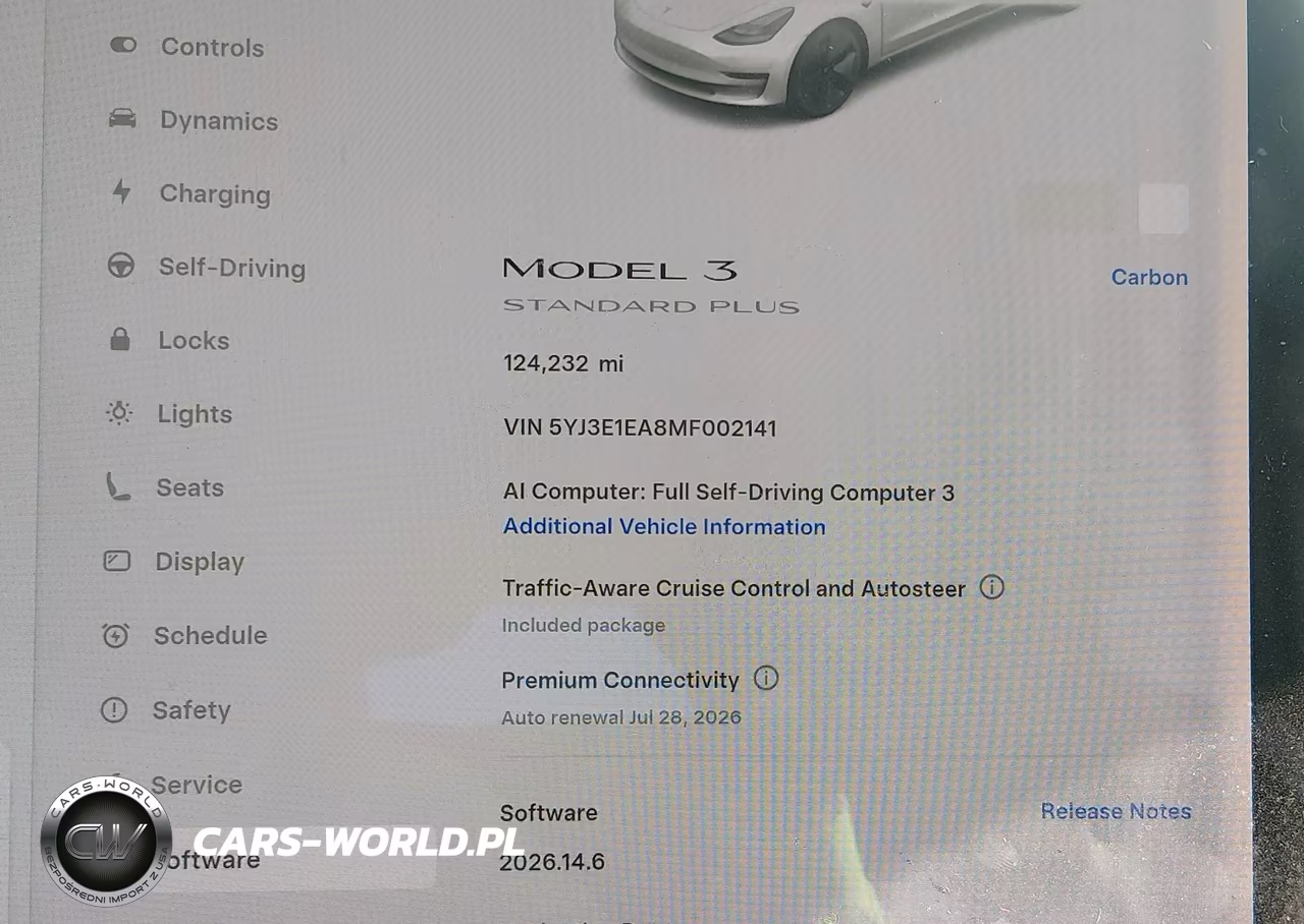 2021 Tesla Model 3 Standard Range Plus Rear-Wheel Drive VIN:5YJ3E1EA8MF002141 - 7